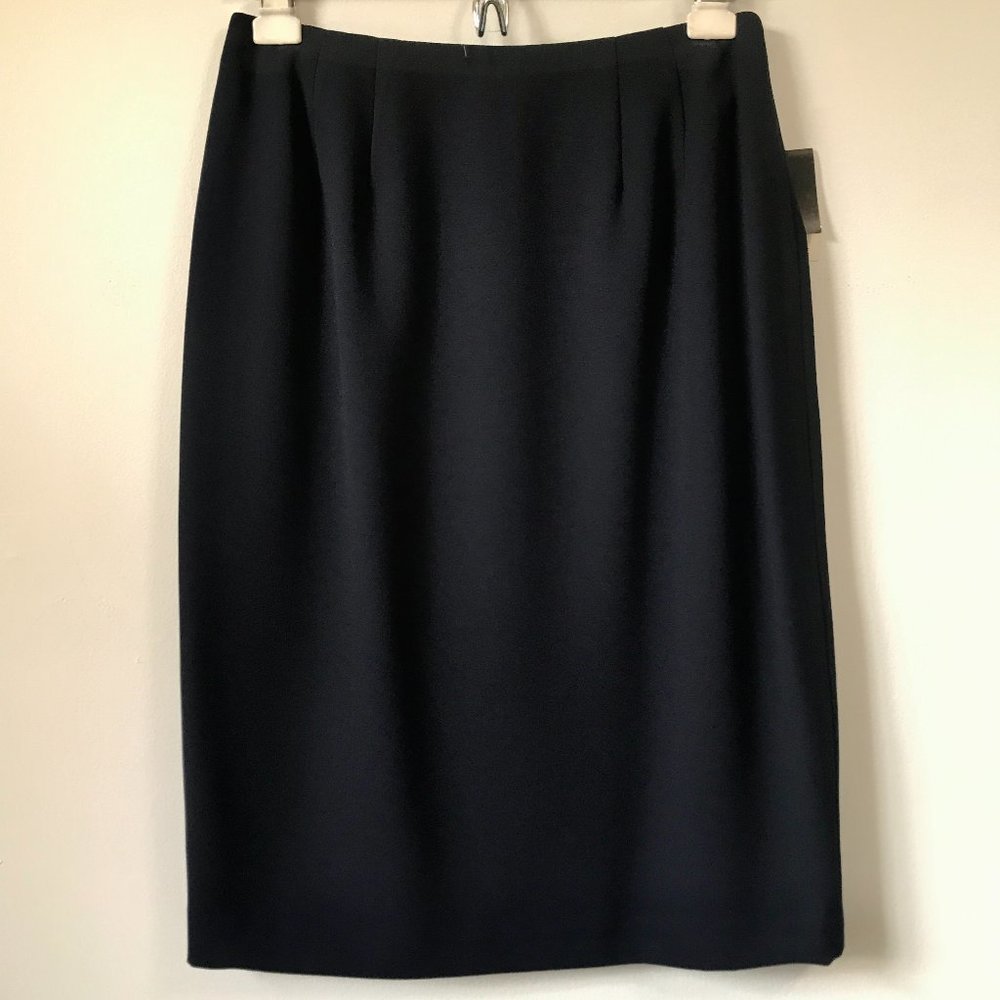 Valerie Stevens Navy Blue Pencil Skirt, Size 8